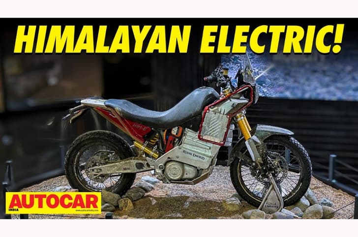 Royal Enfield Himalayan EV test bed walkaround video